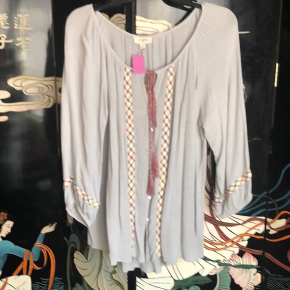 🎀12/10 Host Pick🎀 Umgee 3/4 Sleeve w/Tassels - Picture 2 of 5